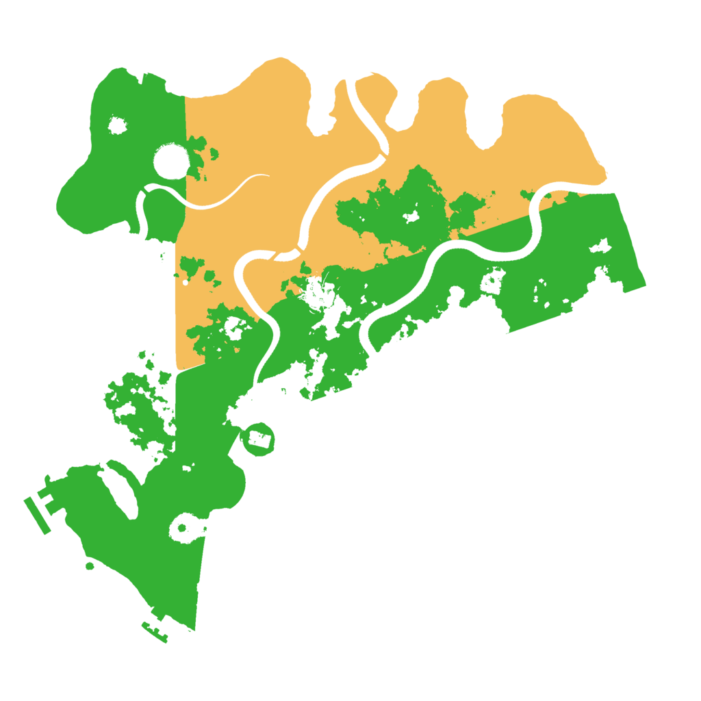 Biome Rust Map: Procedural Map, Size: 3500, Seed: 403911402