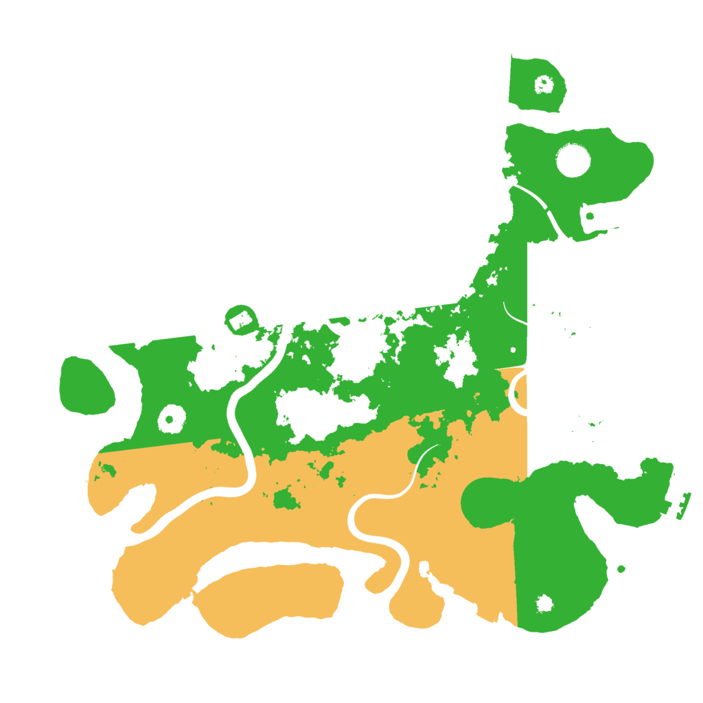 Biome Rust Map: Procedural Map, Size: 3700, Seed: 470243383