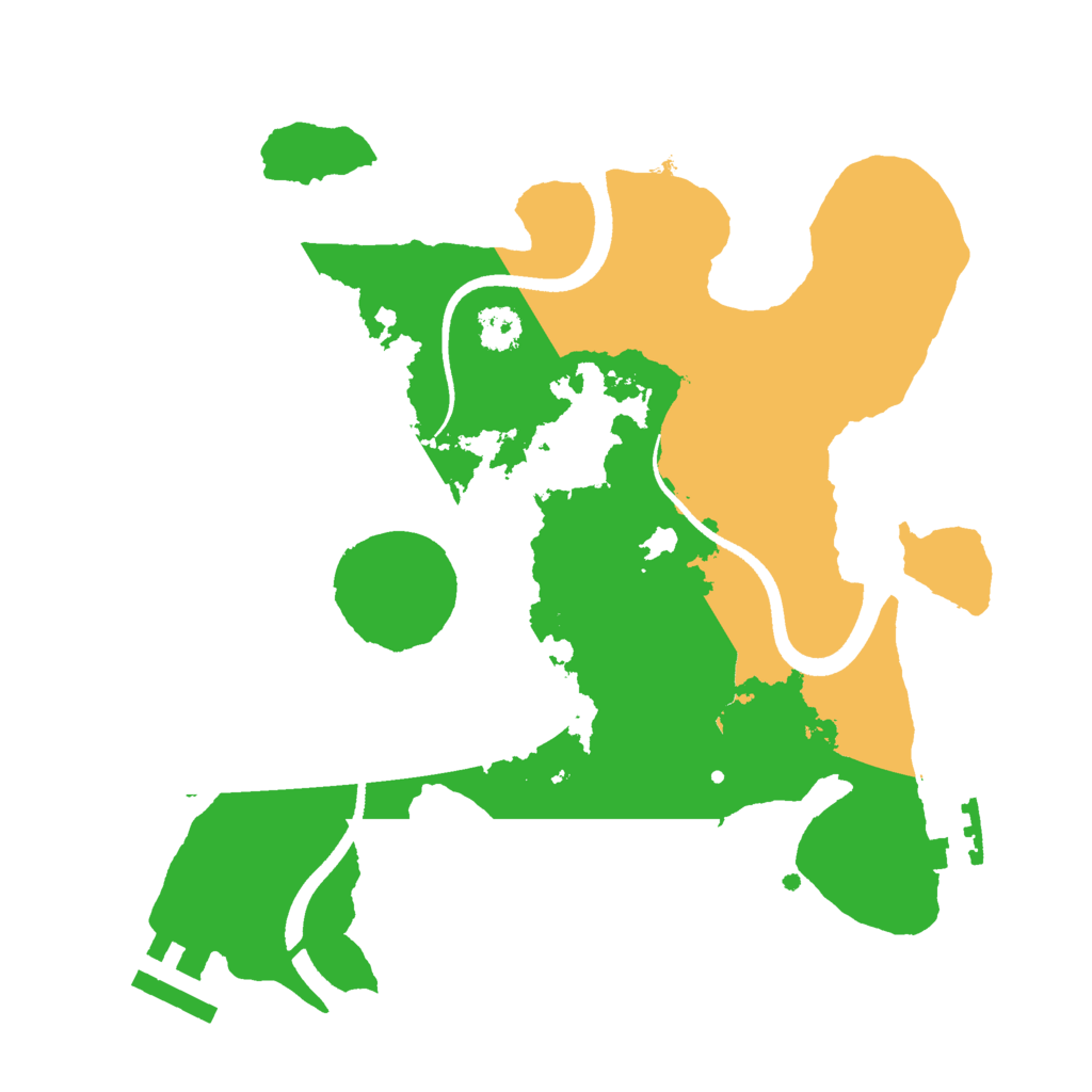 Biome Rust Map: Procedural Map, Size: 2500, Seed: 1507587326