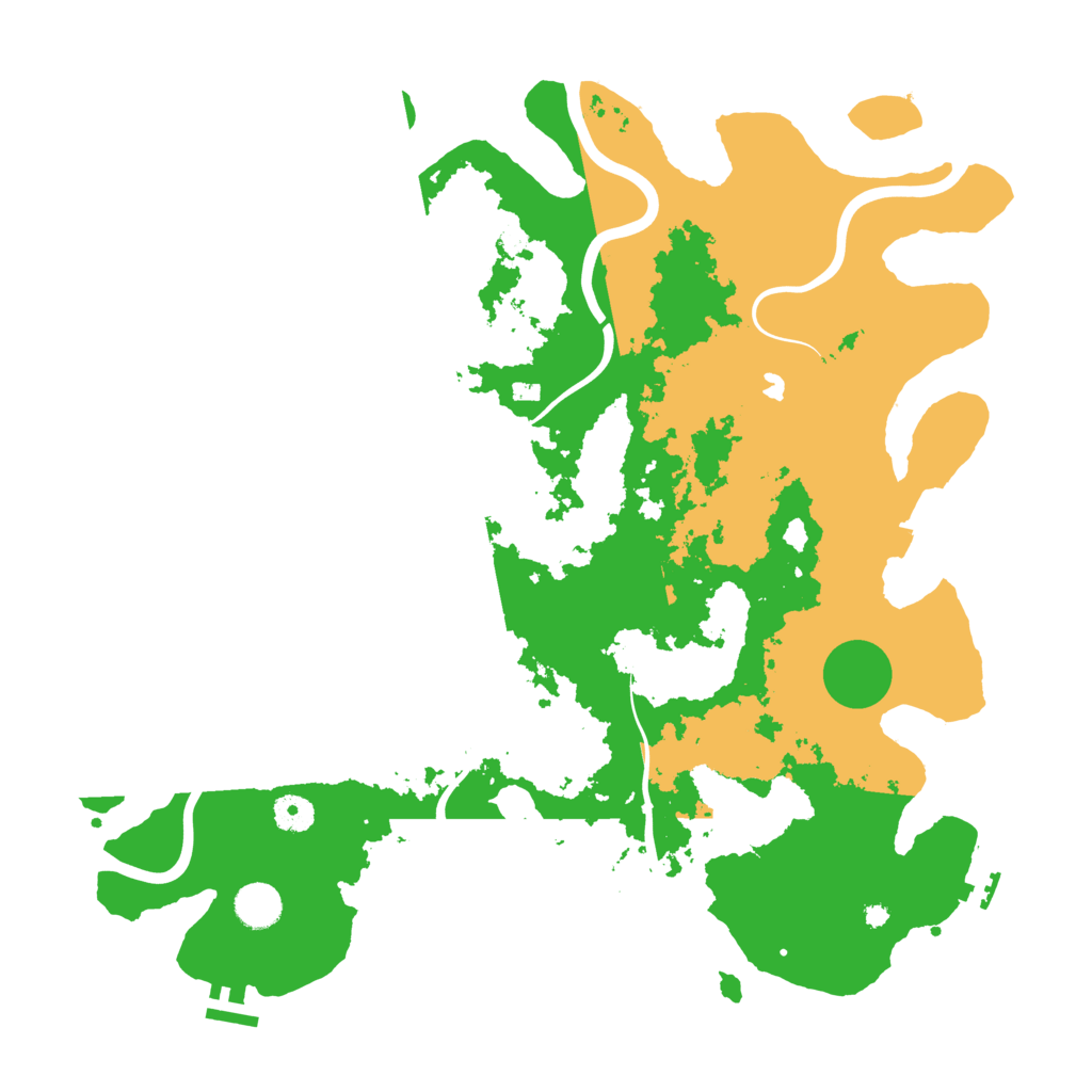 Biome Rust Map: Procedural Map, Size: 4200, Seed: 7242025