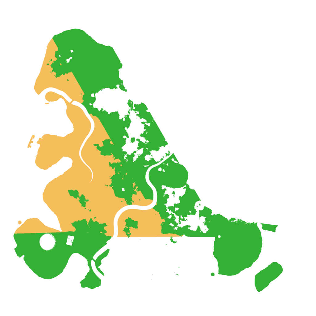 Biome Rust Map: Procedural Map, Size: 3500, Seed: 2086831926
