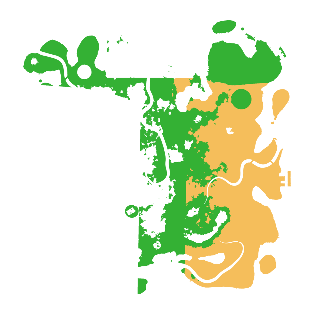 Biome Rust Map: Procedural Map, Size: 4100, Seed: 70150