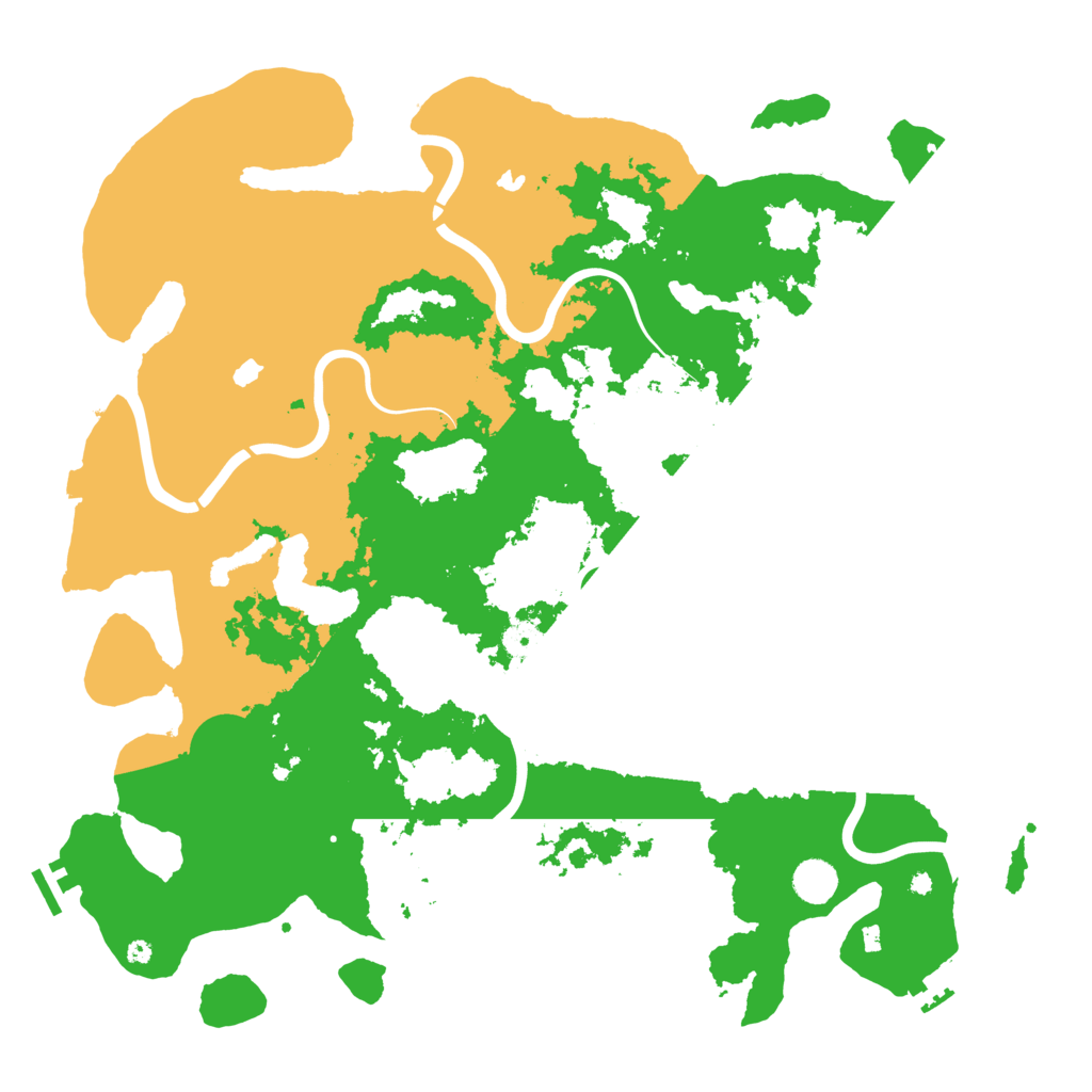 Biome Rust Map: Procedural Map, Size: 4500, Seed: 438510179