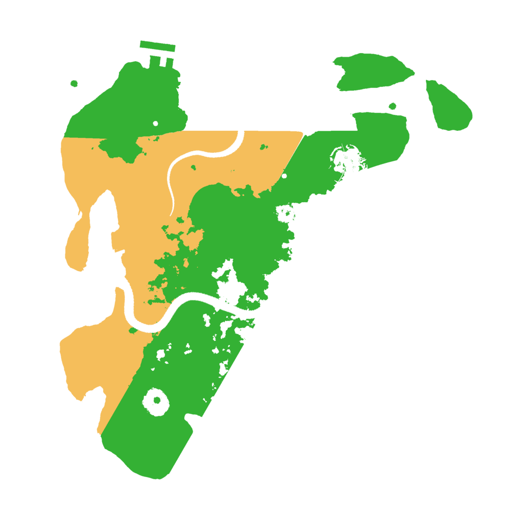 Biome Rust Map: Procedural Map, Size: 3000, Seed: 82545