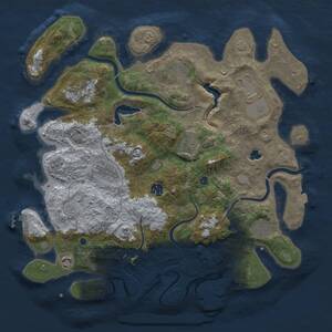 Thumbnail Rust Map: Procedural Map, Size: 4000, Seed: 70050, 15 Monuments