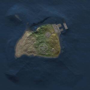 Thumbnail Rust Map: Procedural Map, Size: 1500, Seed: 1672780915, 3 Monuments