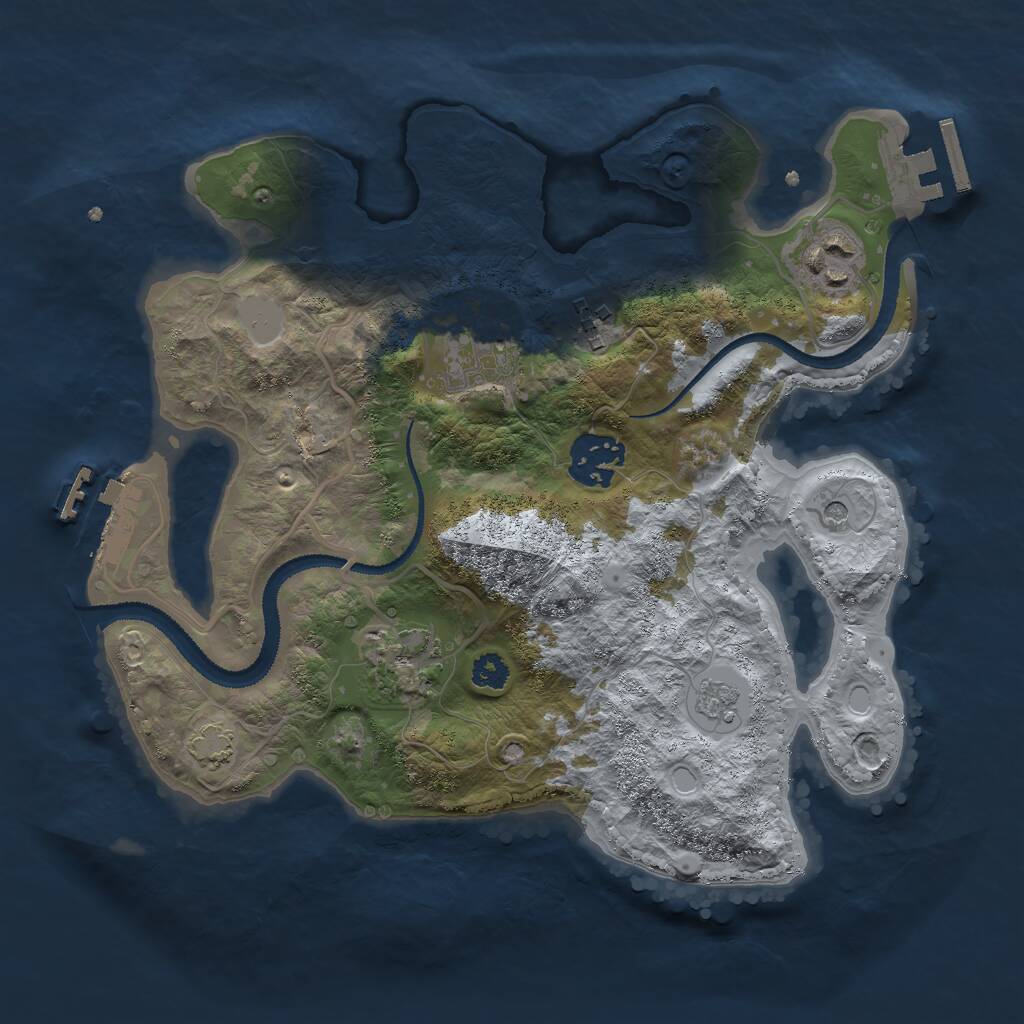 Rust Map: Procedural Map, Size: 2800, Seed: 294506568, 11 Monuments