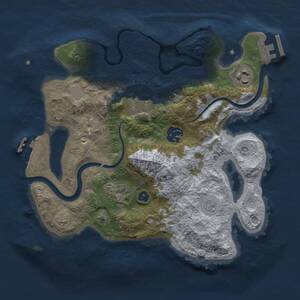 Thumbnail Rust Map: Procedural Map, Size: 2800, Seed: 294506568, 11 Monuments