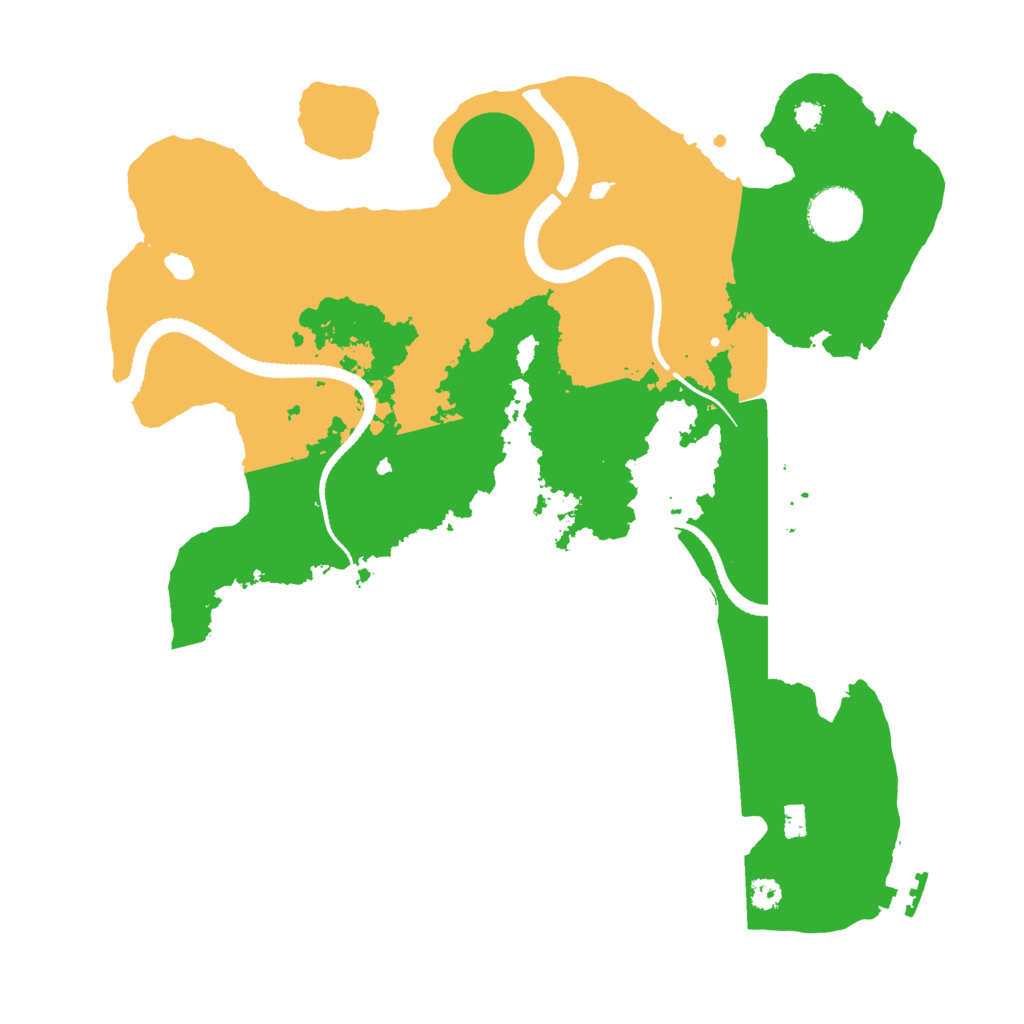 Biome Rust Map: Procedural Map, Size: 3300, Seed: 613364292