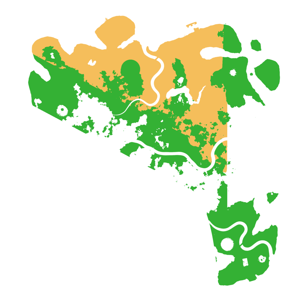 Biome Rust Map: Procedural Map, Size: 4200, Seed: 991852509