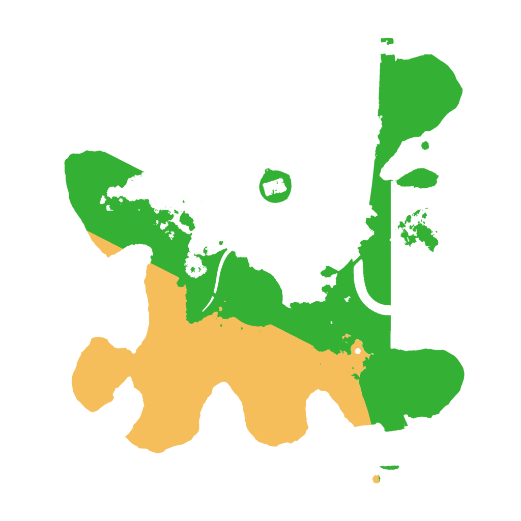 Biome Rust Map: Procedural Map, Size: 2600, Seed: 987451