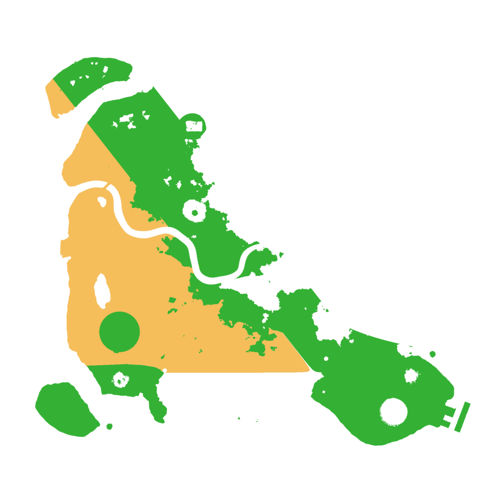 Biome Rust Map: Procedural Map, Size: 3250, Seed: 55449