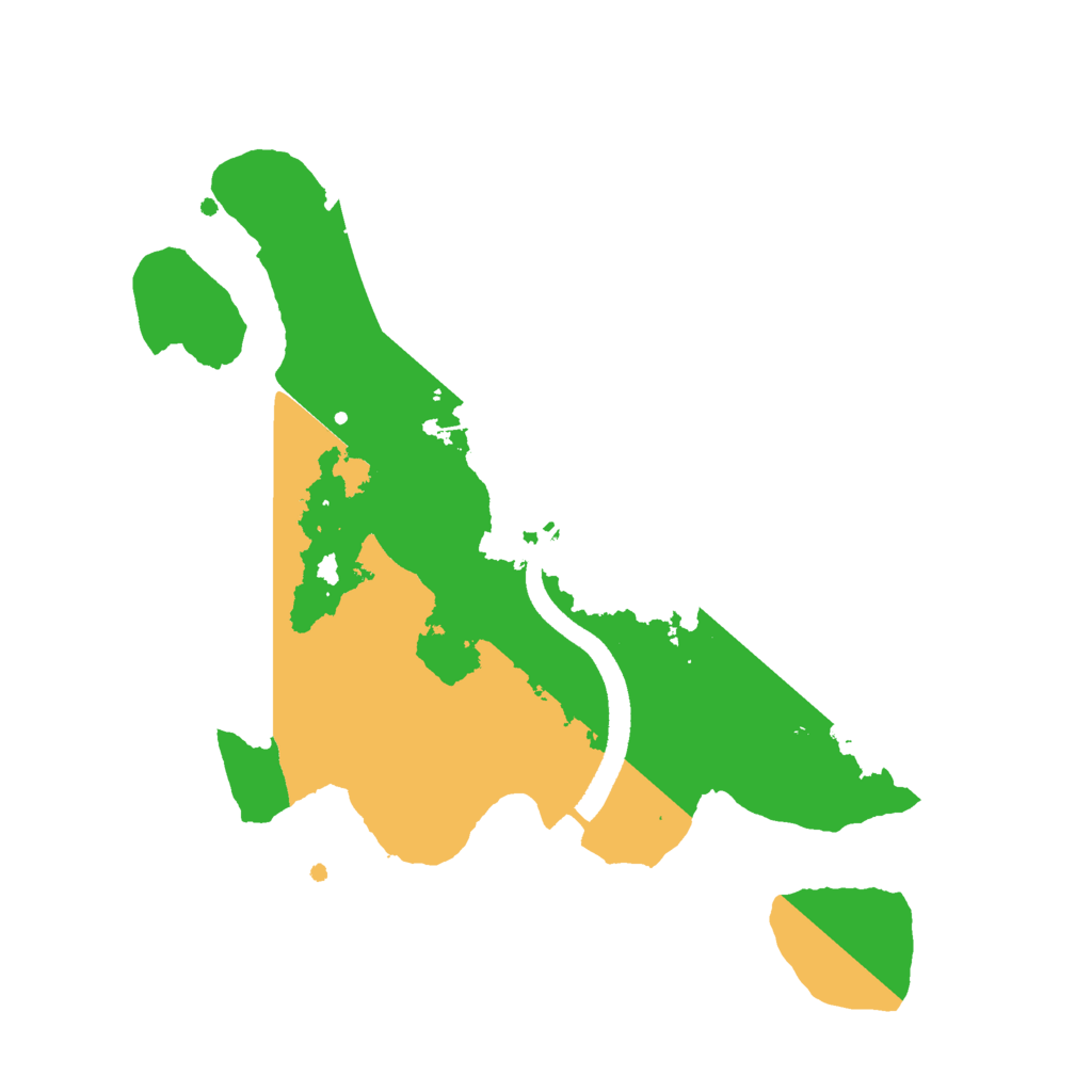 Biome Rust Map: Procedural Map, Size: 2500, Seed: 13377