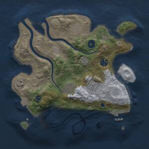 Thumbnail Rust Map: Procedural Map, Size: 2850, Seed: 39752, 11 Monuments