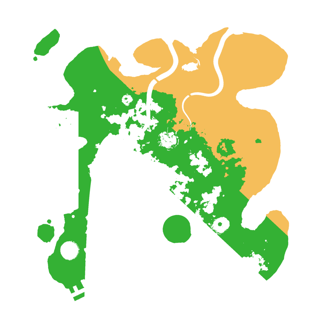 Biome Rust Map: Procedural Map, Size: 3000, Seed: 4380