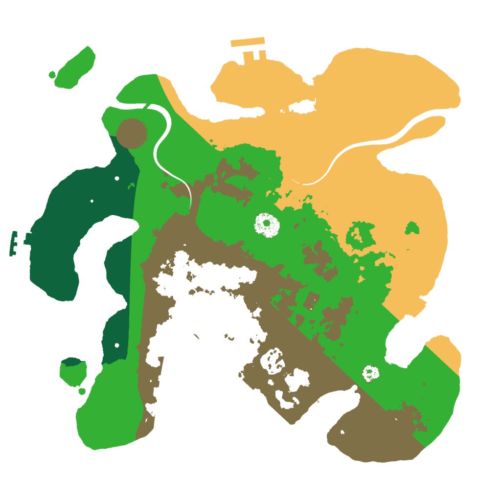 Biome Rust Map: Procedural Map, Size: 3000, Seed: 4380