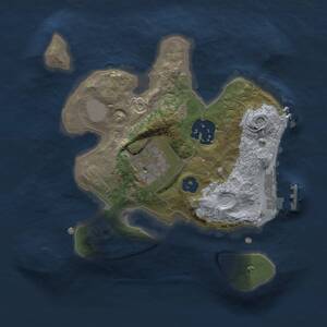 Thumbnail Rust Map: Procedural Map, Size: 2000, Seed: 4615691, 4 Monuments