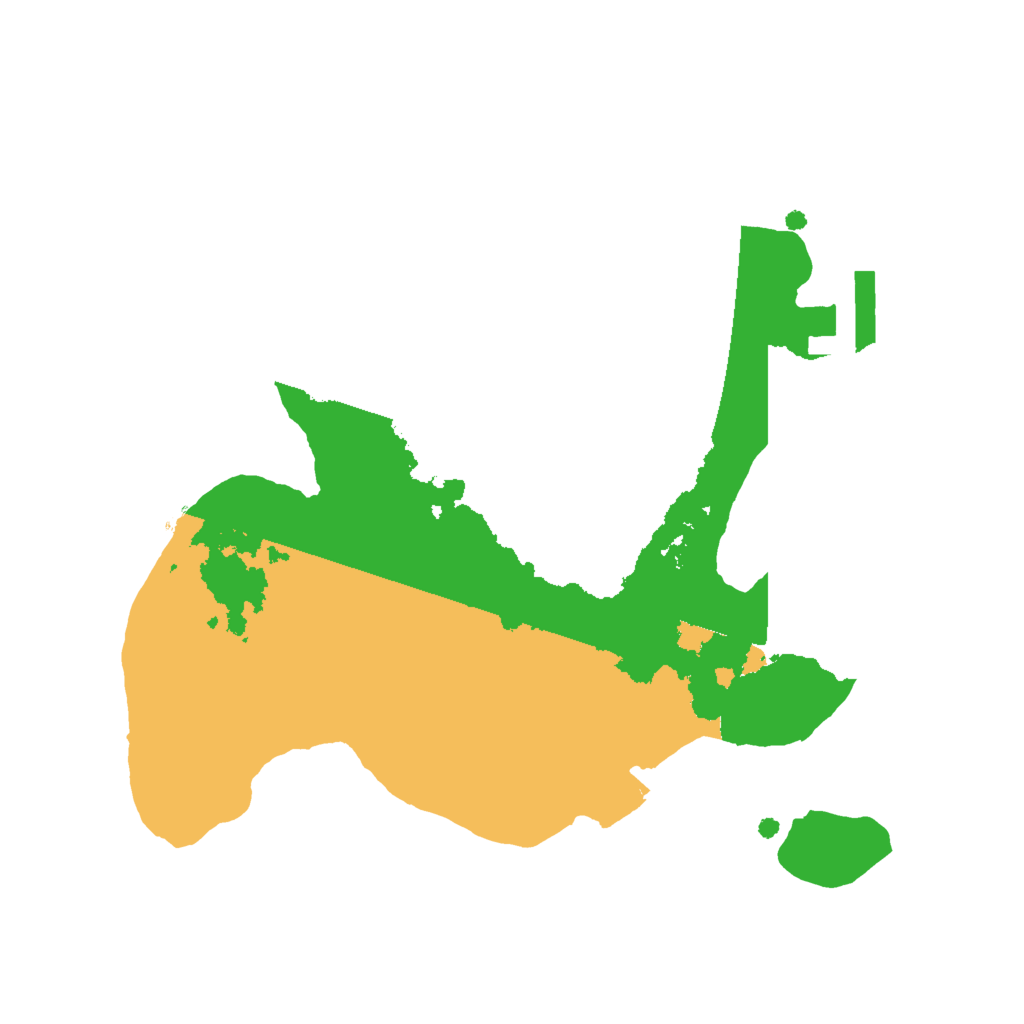 Biome Rust Map: Procedural Map, Size: 2000, Seed: 61210