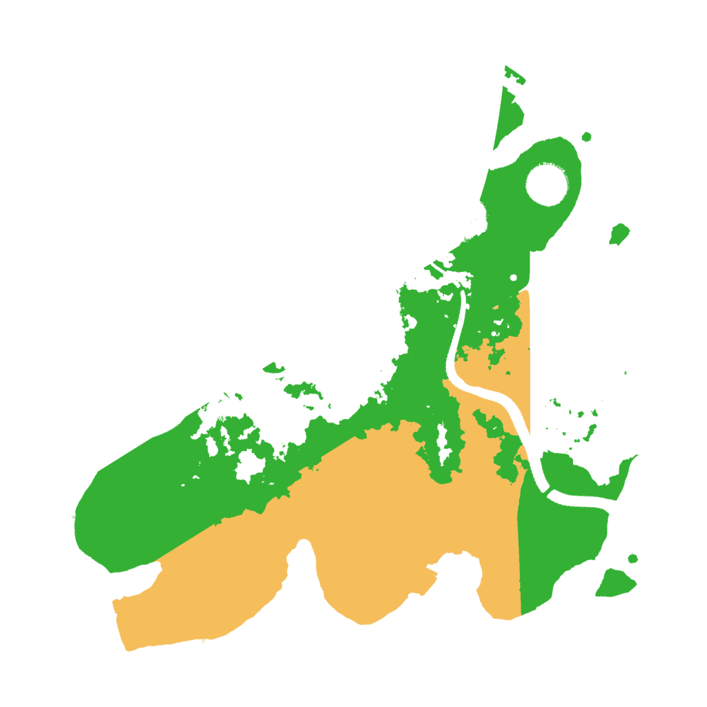 Biome Rust Map: Procedural Map, Size: 3000, Seed: 1076232913