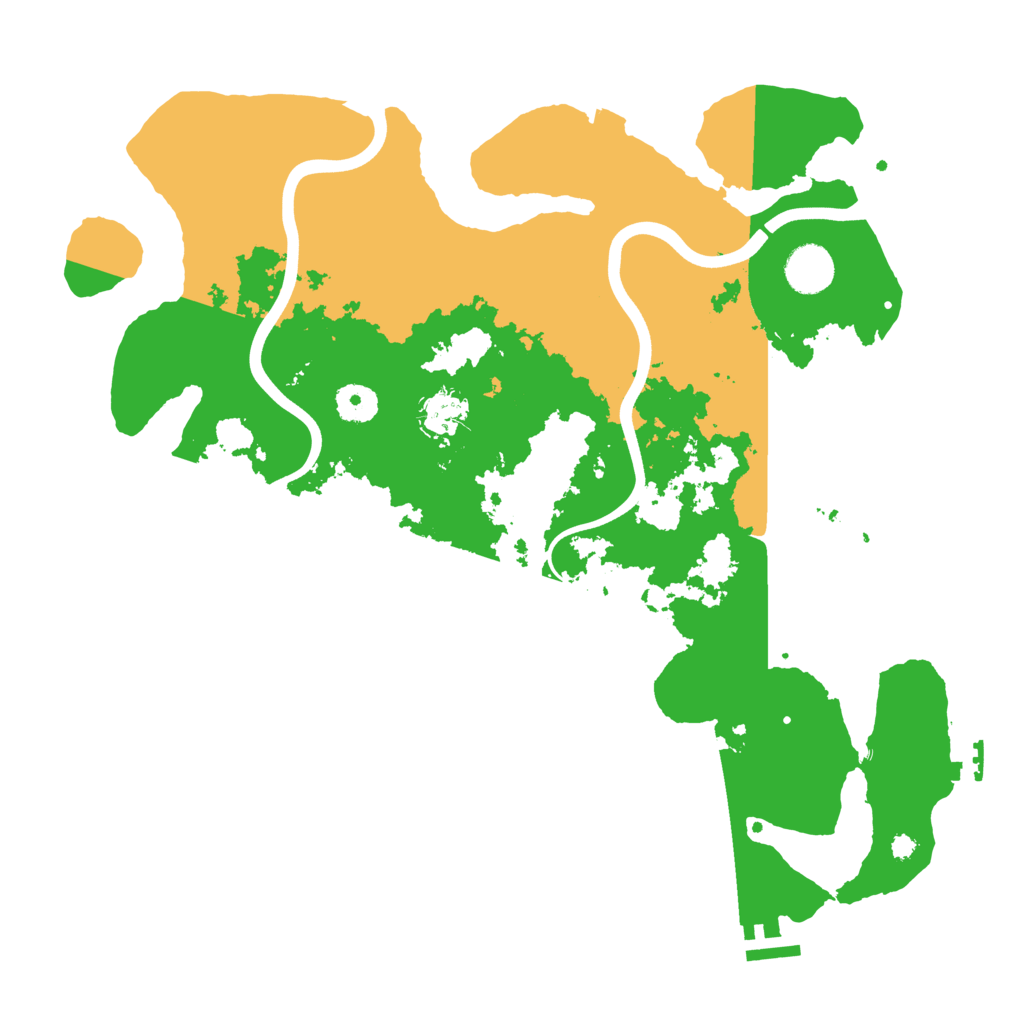 Biome Rust Map: Procedural Map, Size: 3800, Seed: 65468177