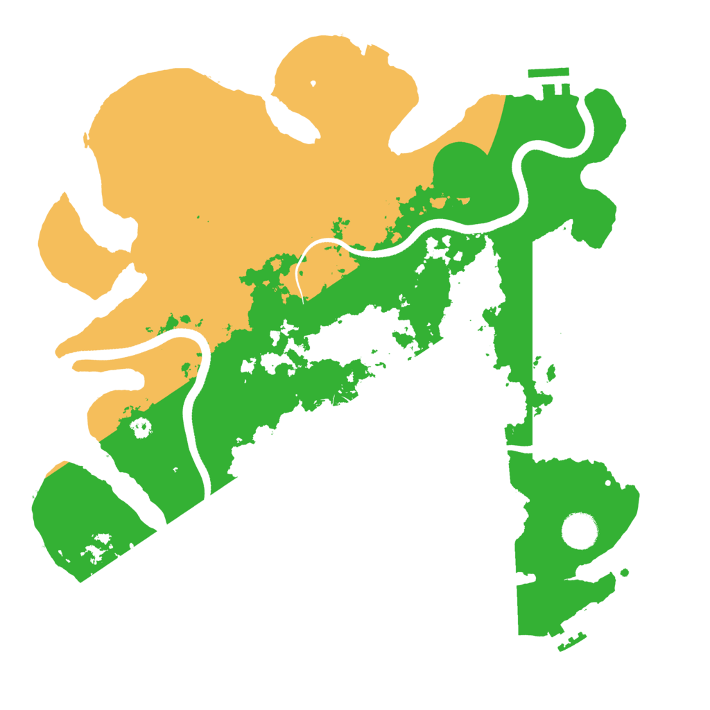 Biome Rust Map: Procedural Map, Size: 3500, Seed: 31525