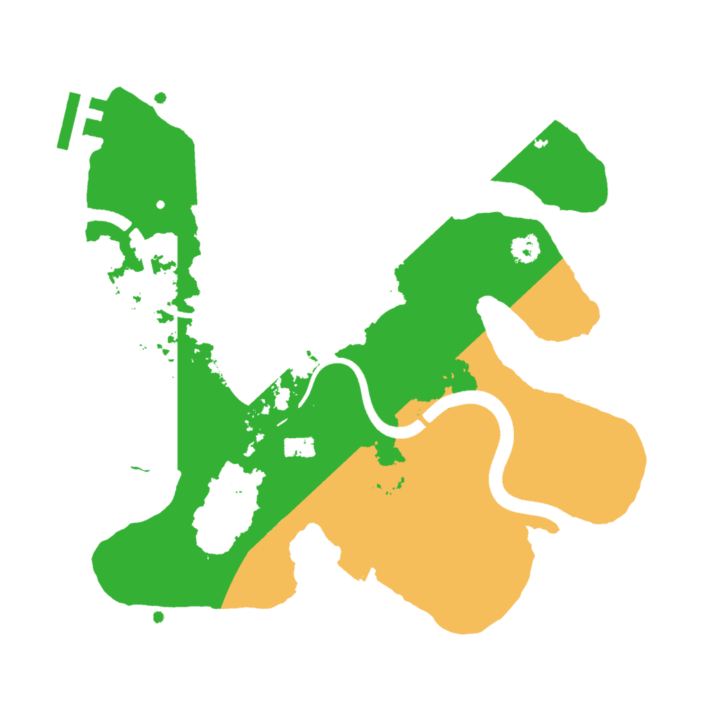 Biome Rust Map: Procedural Map, Size: 2500, Seed: 1743453499