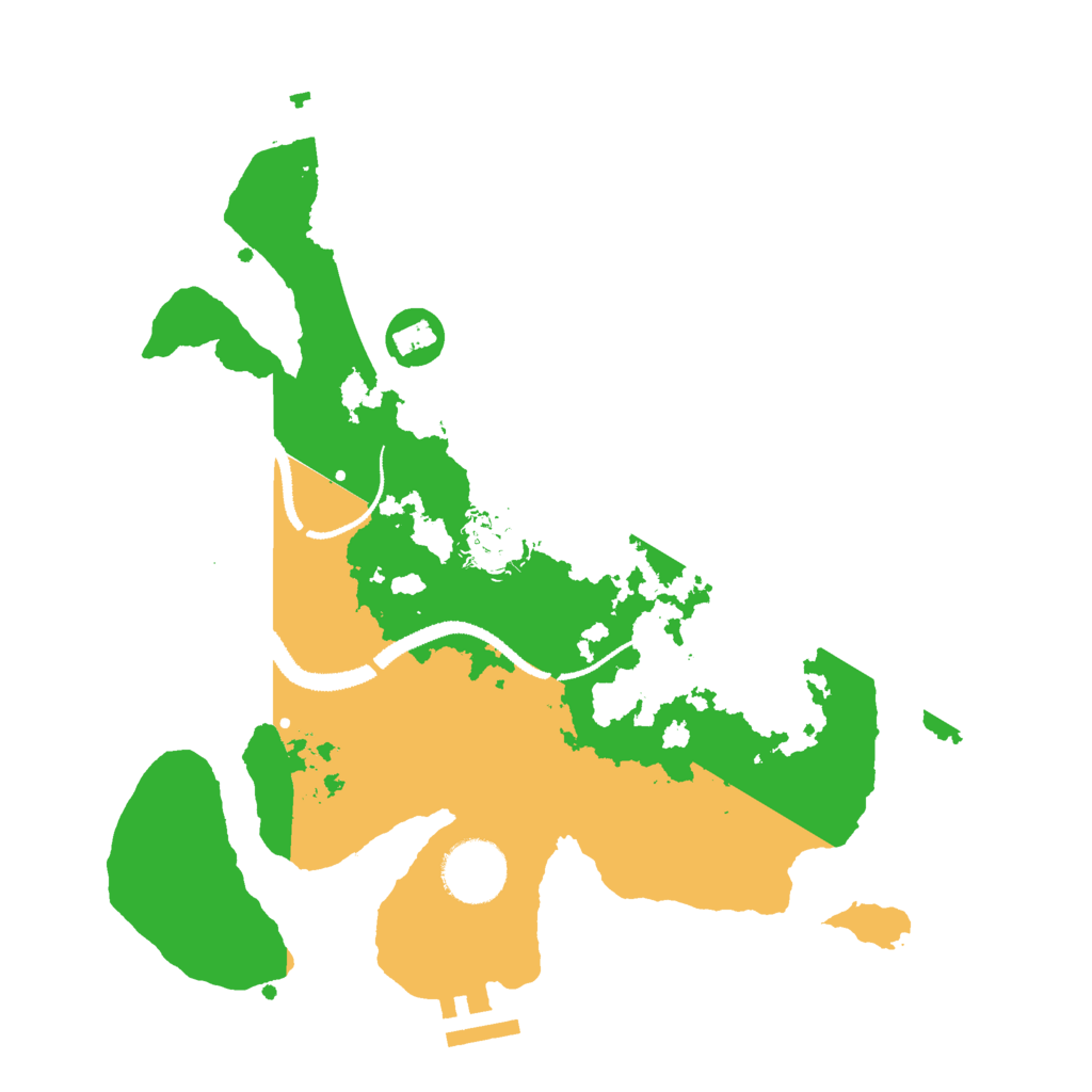 Biome Rust Map: Procedural Map, Size: 3000, Seed: 158796