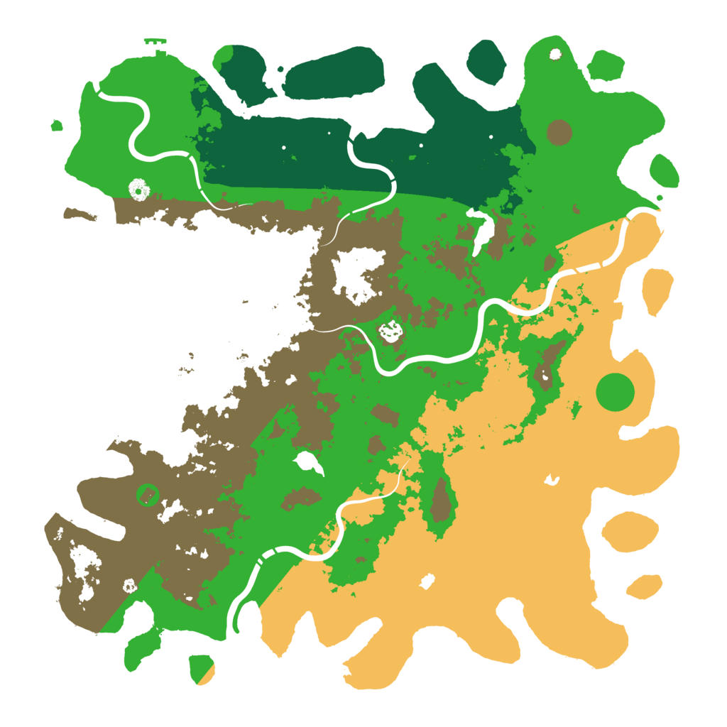 Biome Rust Map: Procedural Map, Size: 4989, Seed: 115168