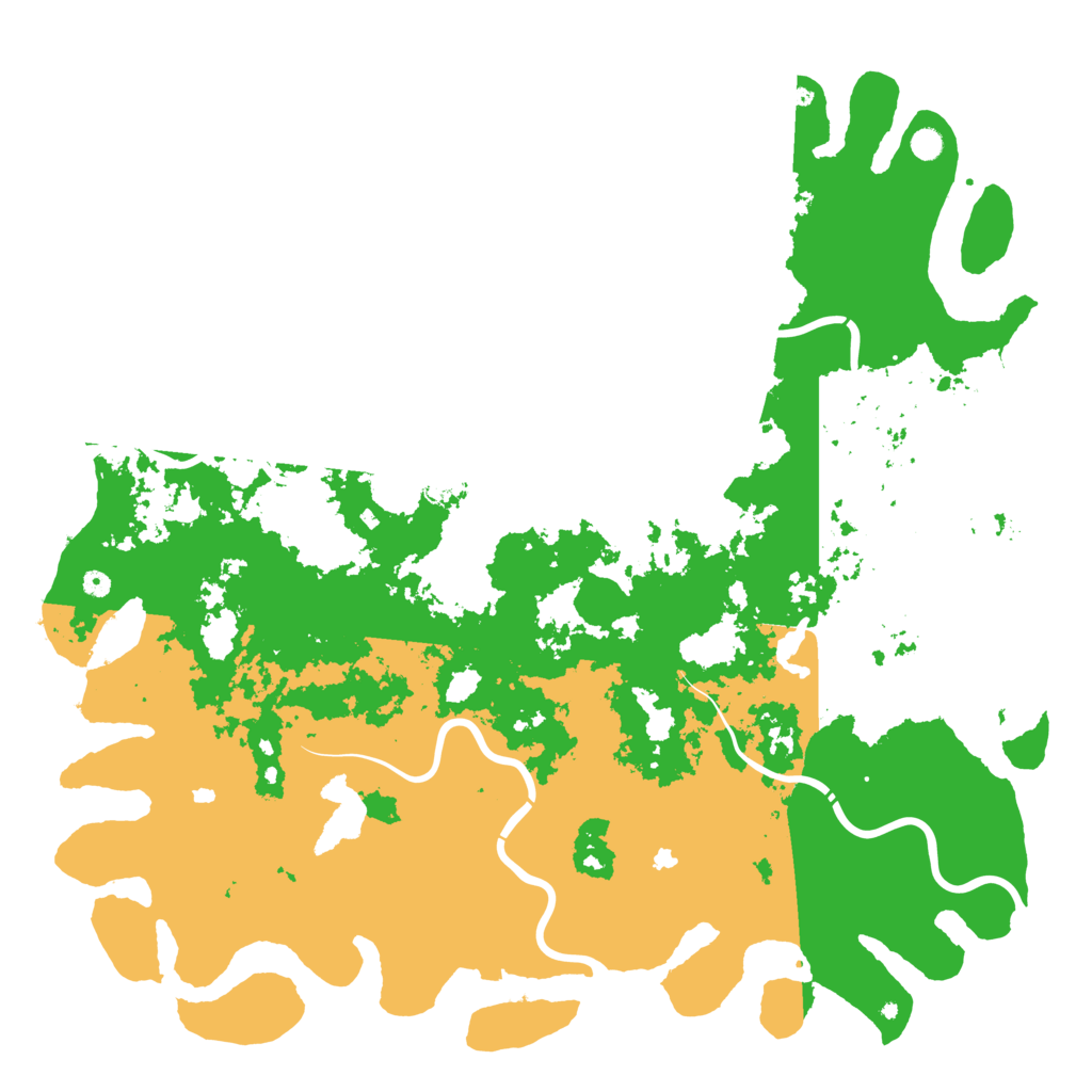 Biome Rust Map: Procedural Map, Size: 6000, Seed: 21400000