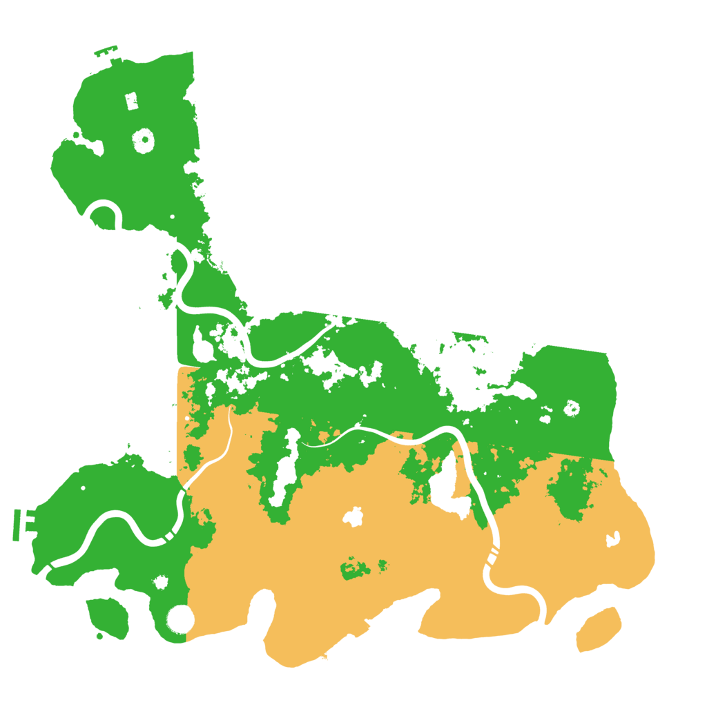 Biome Rust Map: Procedural Map, Size: 4500, Seed: 1319531530