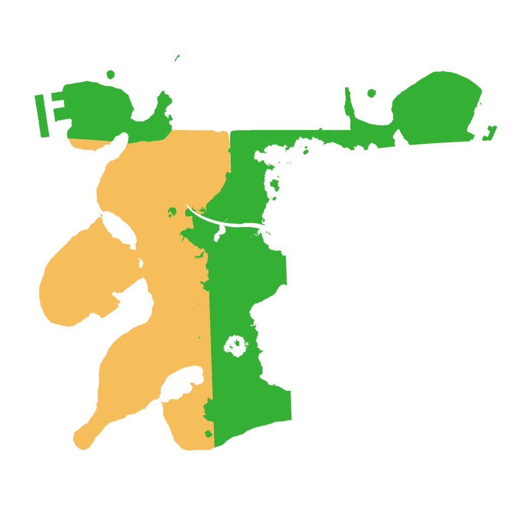 Biome Rust Map: Procedural Map, Size: 2450, Seed: 56774