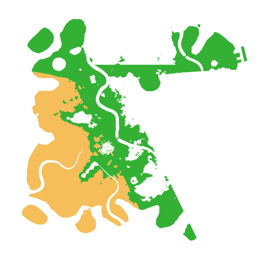 Biome Rust Map: Procedural Map, Size: 3500, Seed: 940939374