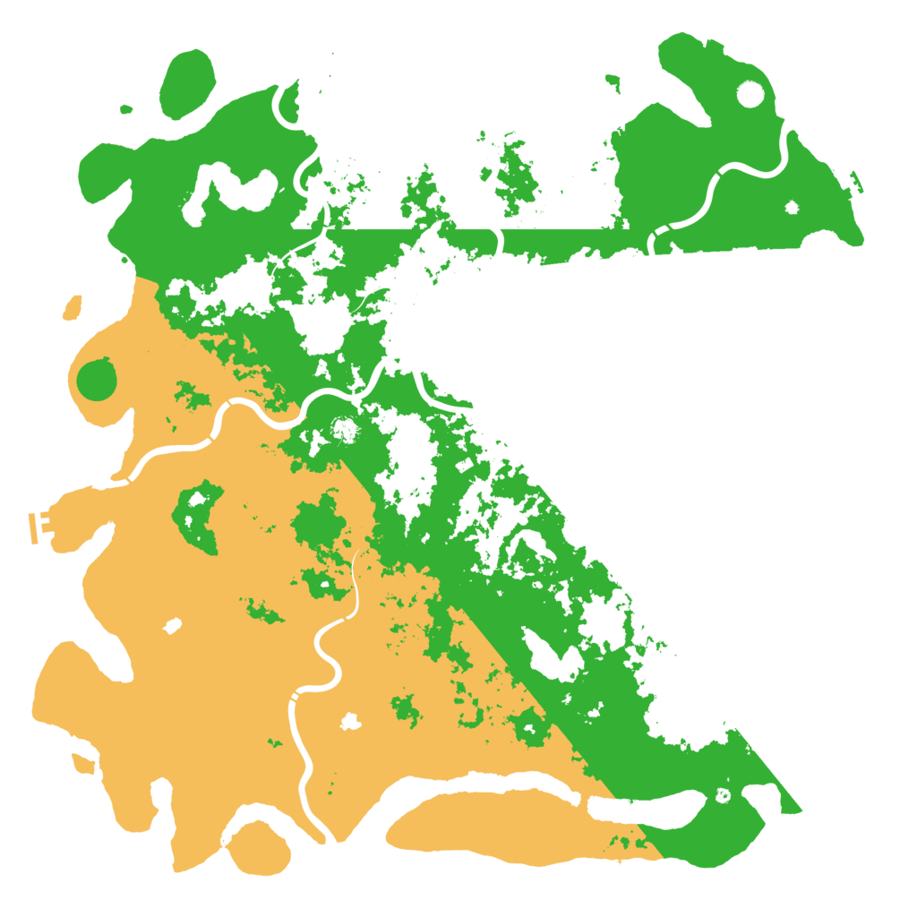 Biome Rust Map: Procedural Map, Size: 6000, Seed: 24100