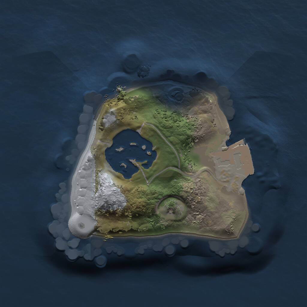 Rust Map: Procedural Map, Size: 1000, Seed: 272677723, 2 Monuments