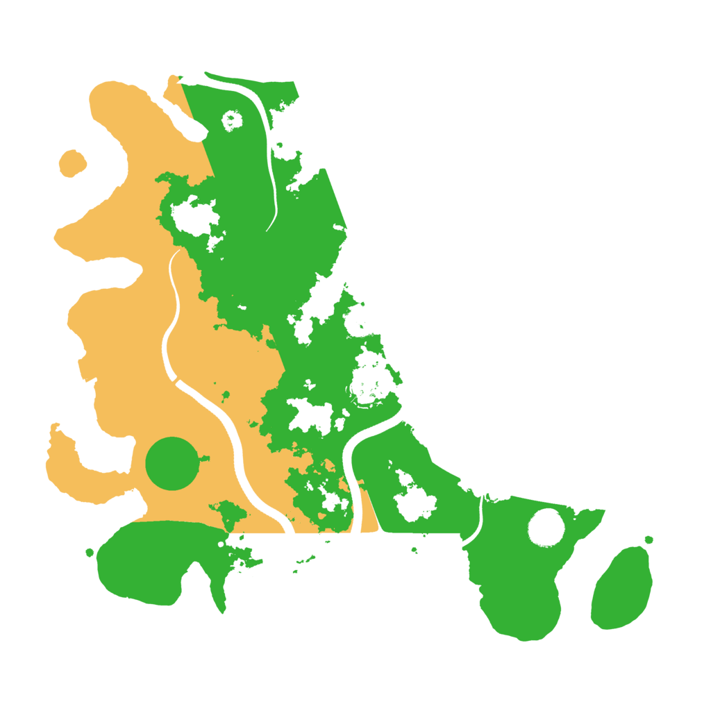 Biome Rust Map: Procedural Map, Size: 3500, Seed: 1287940537