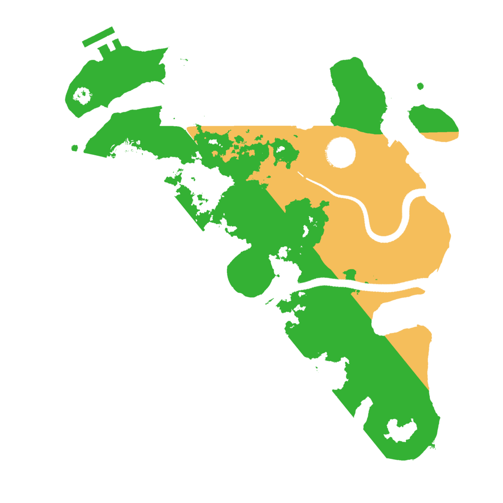 Biome Rust Map: Procedural Map, Size: 3000, Seed: 20443