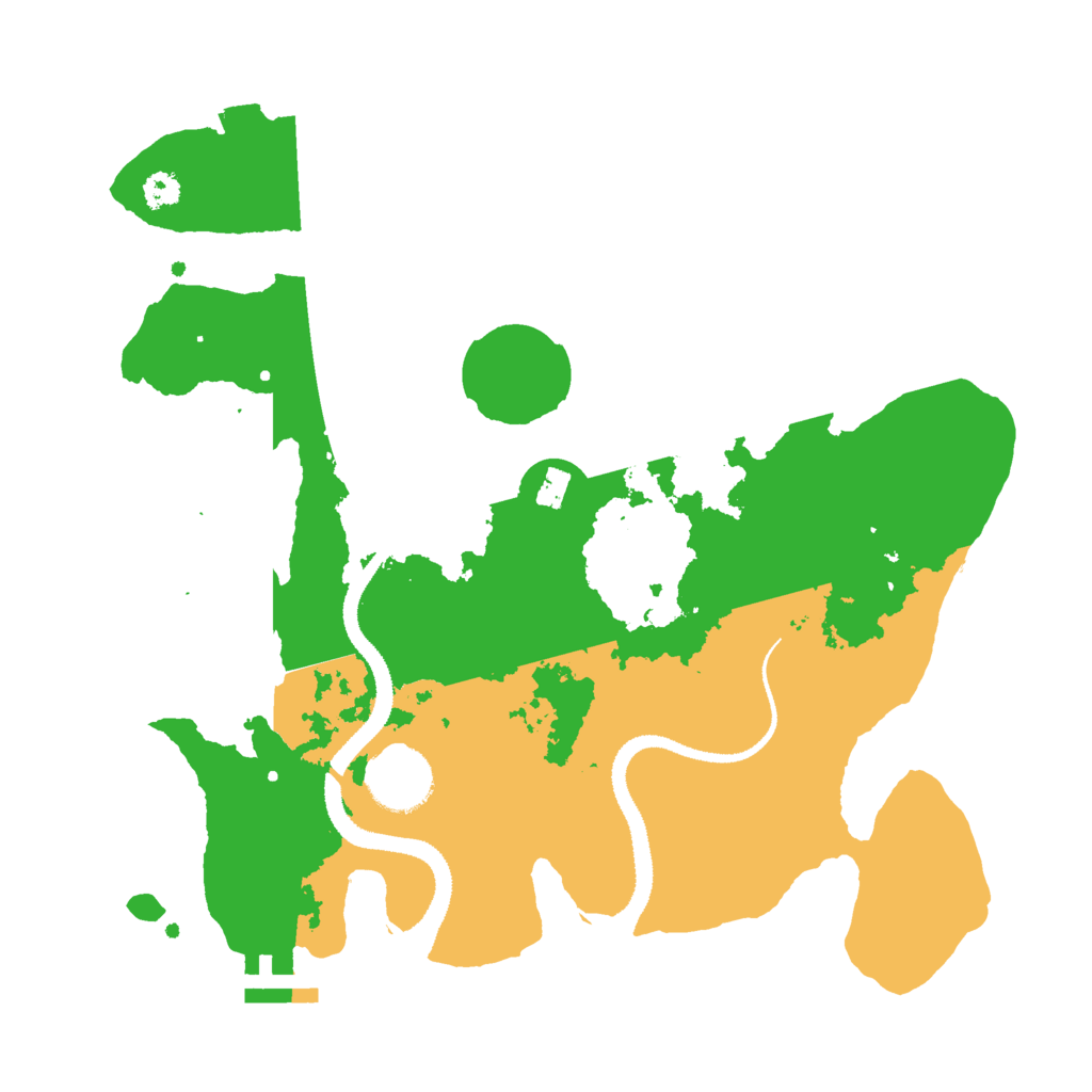 Biome Rust Map: Procedural Map, Size: 3000, Seed: 143424