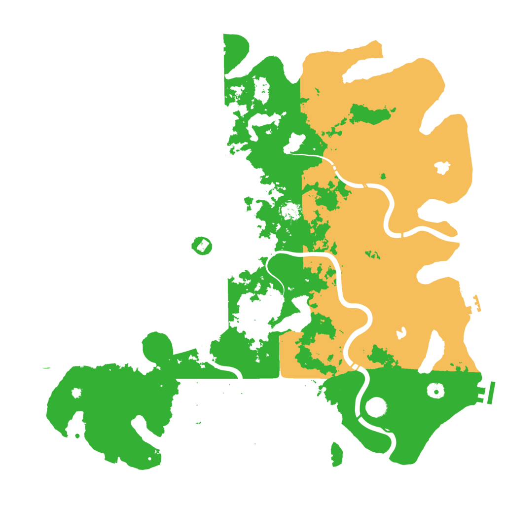 Biome Rust Map: Procedural Map, Size: 4500, Seed: 458463203