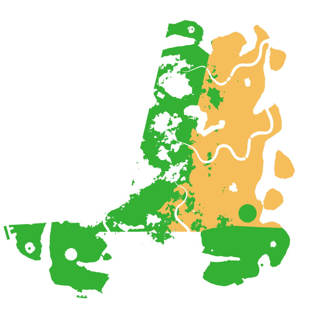 Biome Rust Map: Procedural Map, Size: 4500, Seed: 616430346