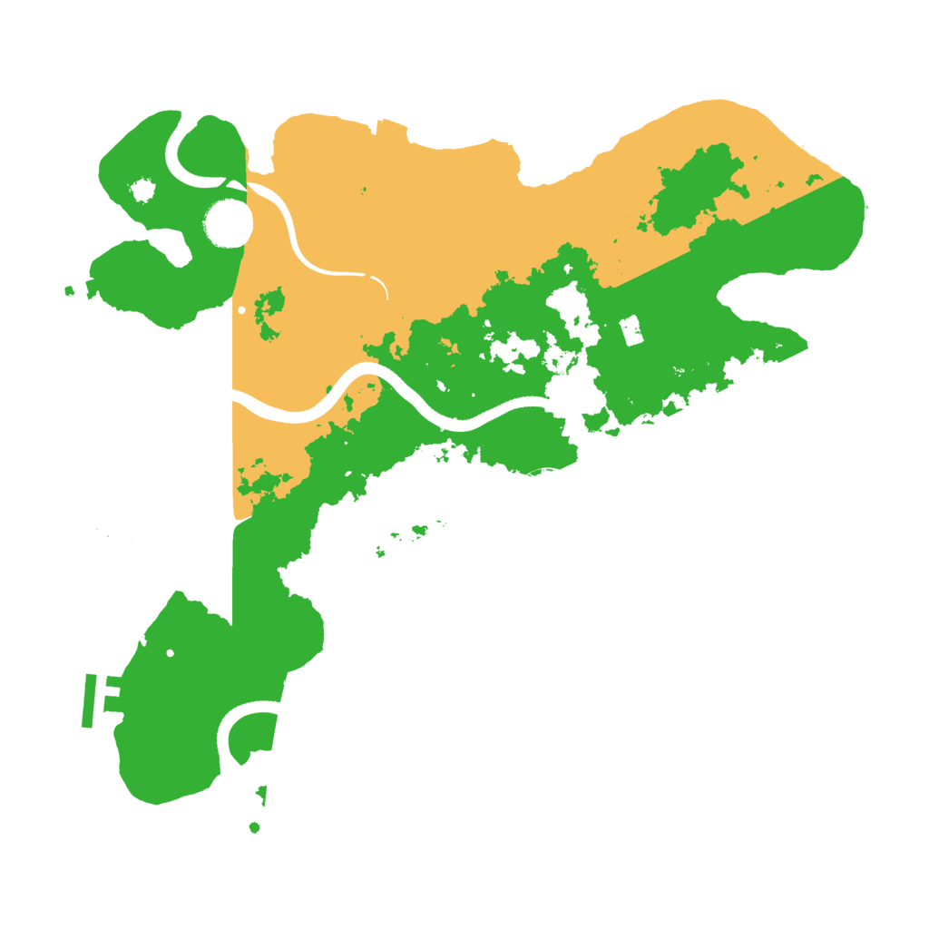 Biome Rust Map: Procedural Map, Size: 3500, Seed: 8677865