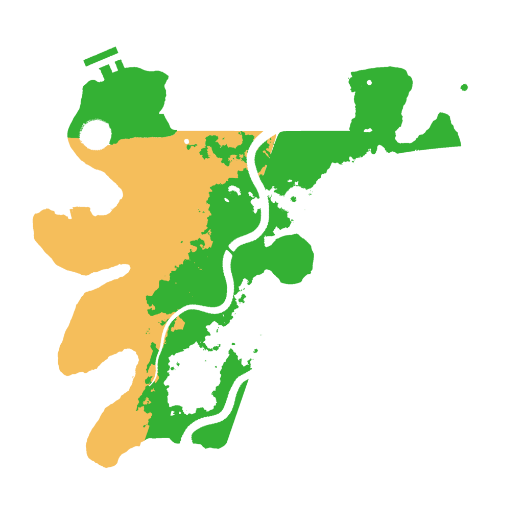 Biome Rust Map: Procedural Map, Size: 3000, Seed: 621759888