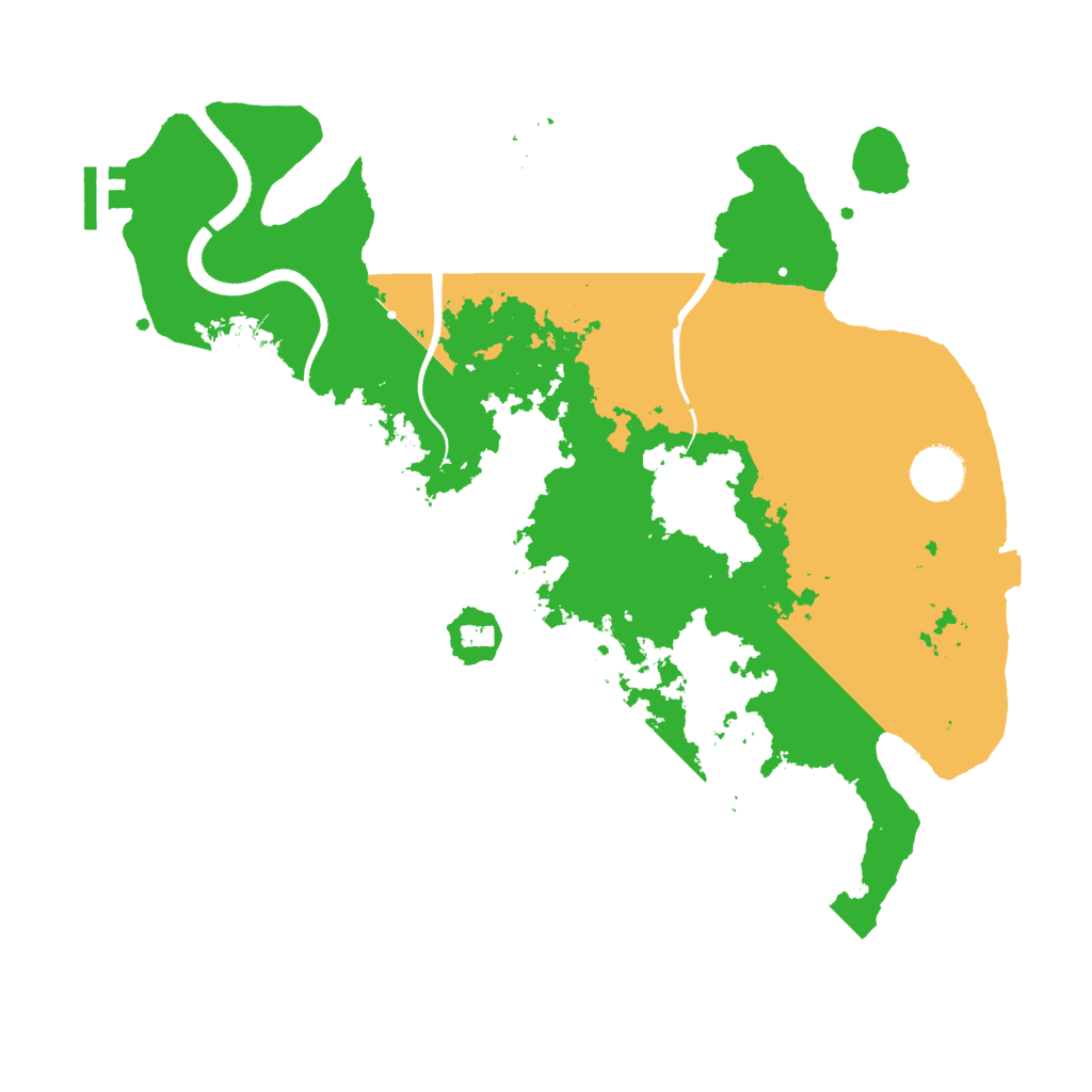 Biome Rust Map: Procedural Map, Size: 3500, Seed: 1544412
