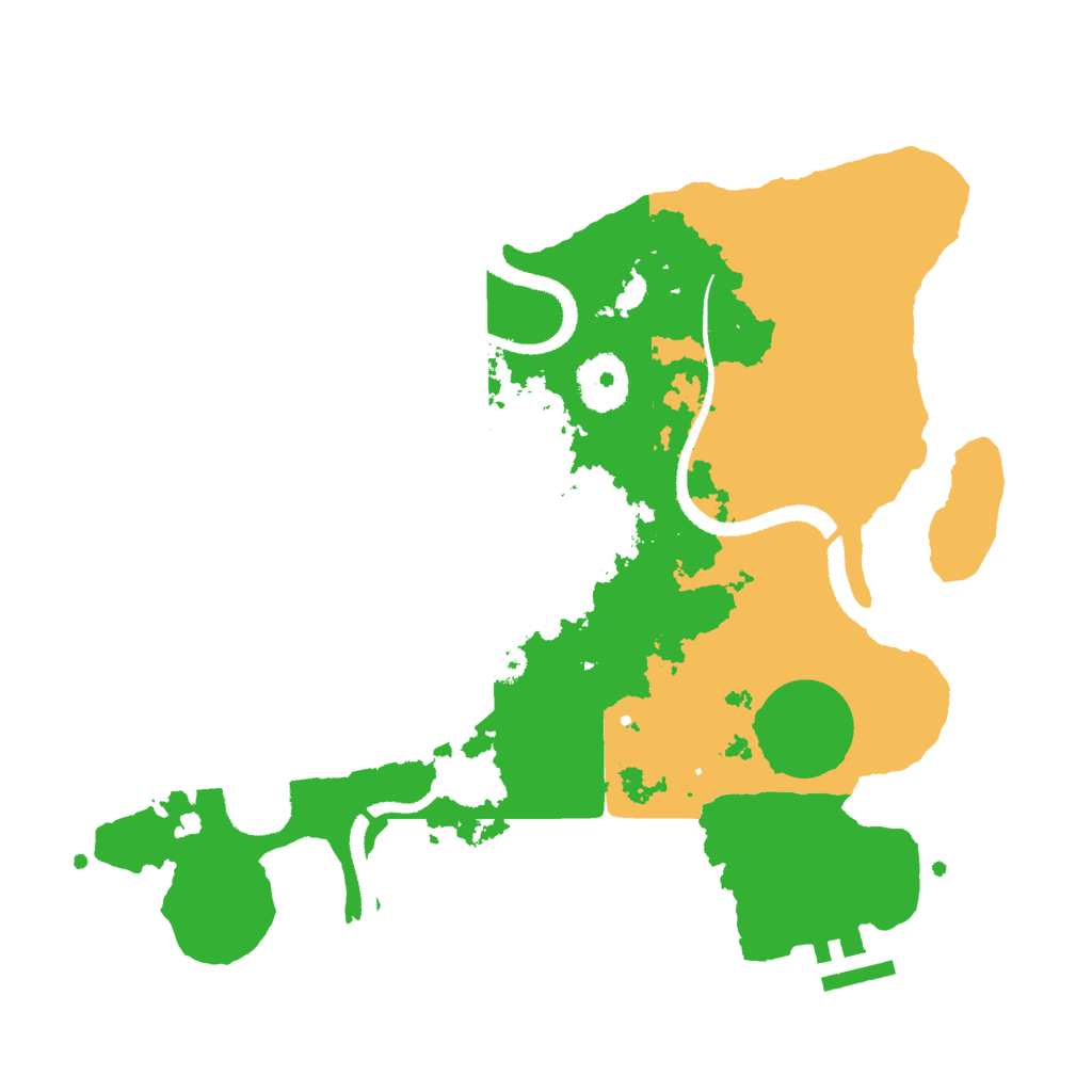 Biome Rust Map: Procedural Map, Size: 3000, Seed: 52155