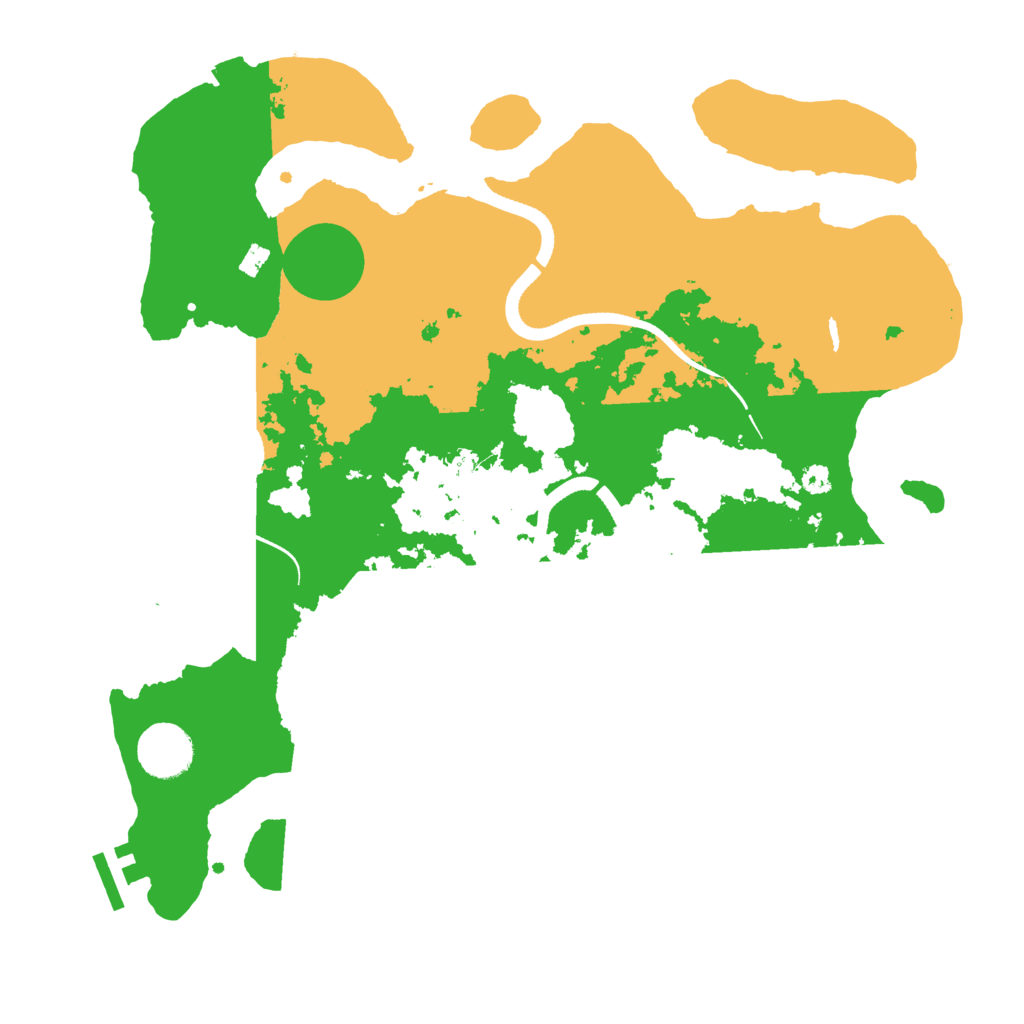 Biome Rust Map: Procedural Map, Size: 3500, Seed: 523517891