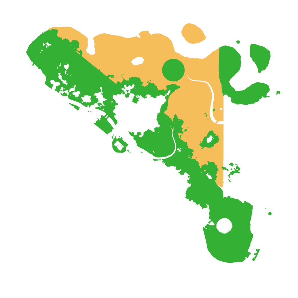 Biome Rust Map: Procedural Map, Size: 3500, Seed: 291589123