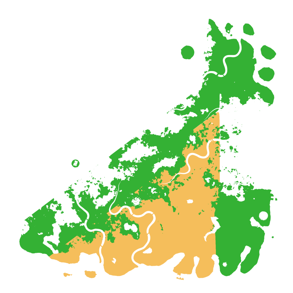 Biome Rust Map: Procedural Map, Size: 6000, Seed: 166692