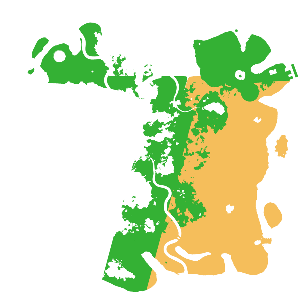 Biome Rust Map: Procedural Map, Size: 4500, Seed: 134689138
