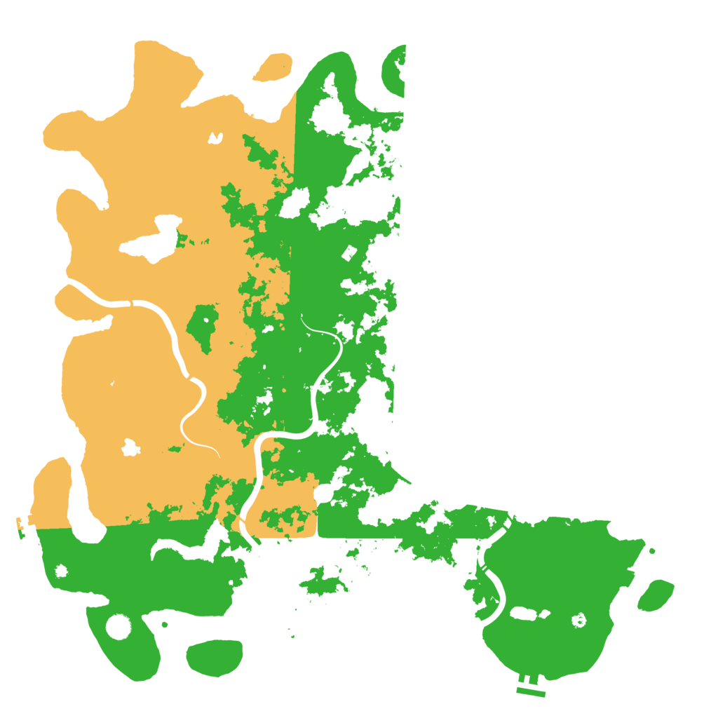 Biome Rust Map: Procedural Map, Size: 5000, Seed: 1463860522