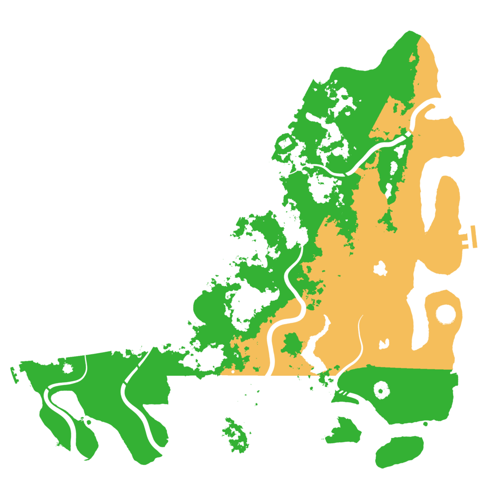 Biome Rust Map: Procedural Map, Size: 4500, Seed: 962494957