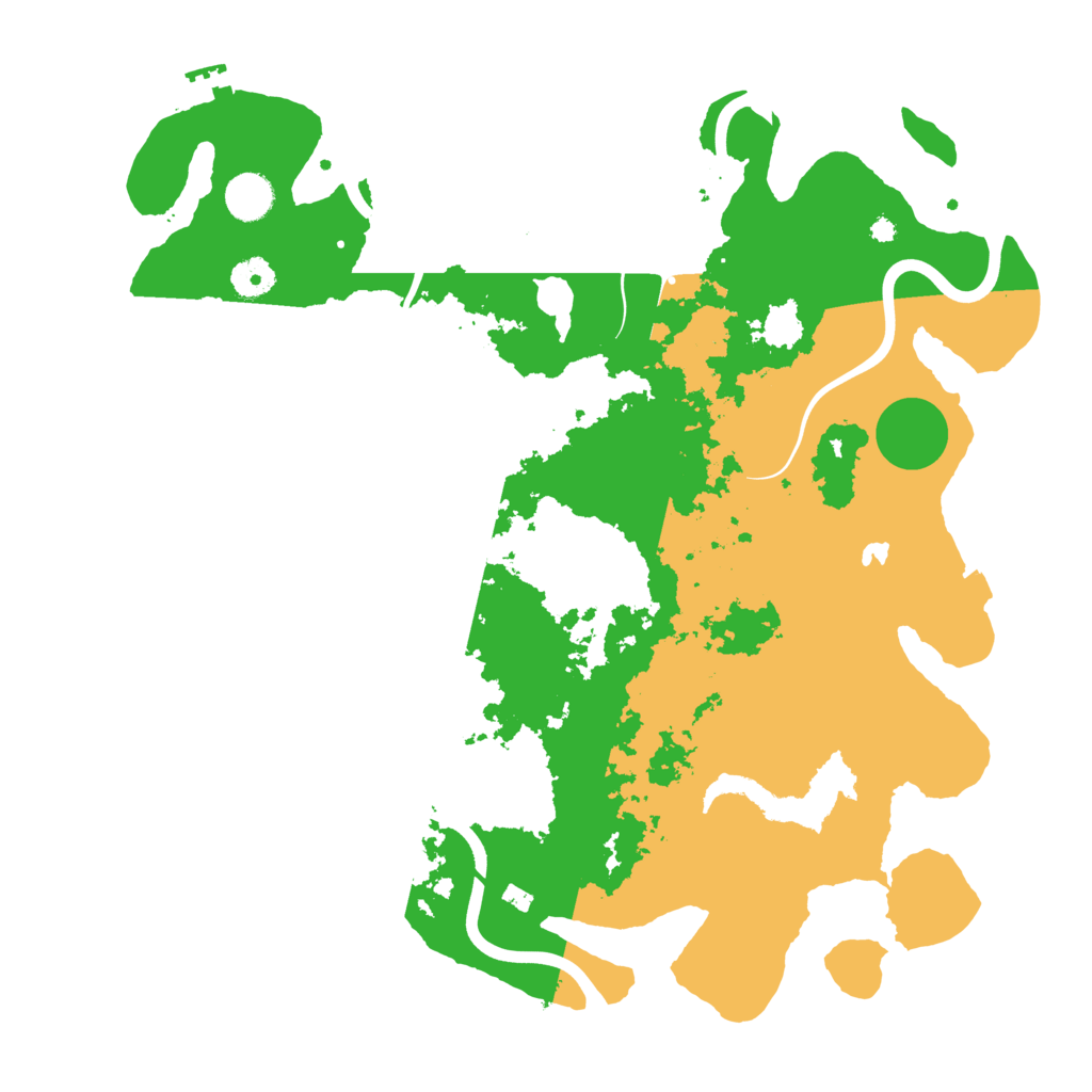Biome Rust Map: Procedural Map, Size: 4000, Seed: 43185923